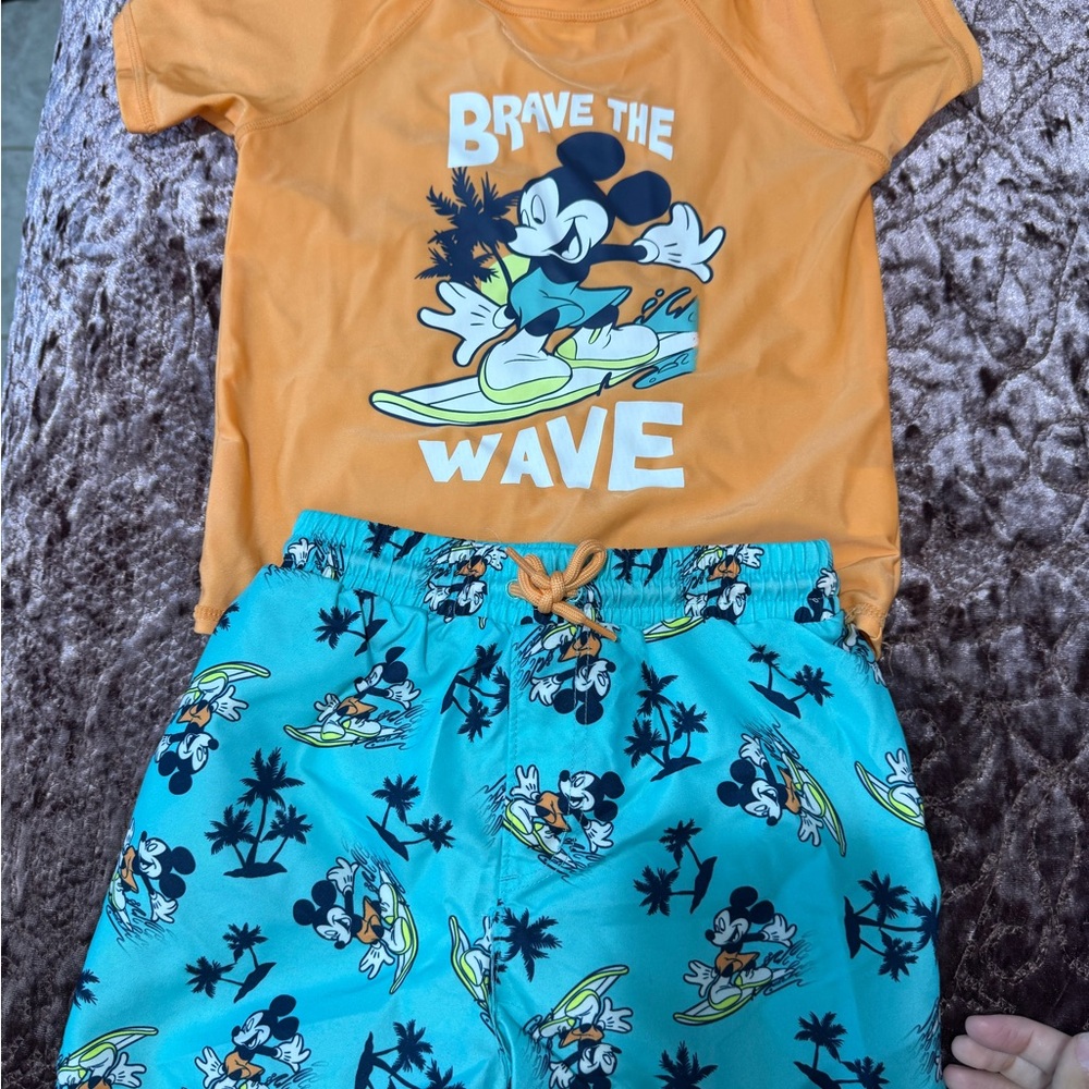 Disney Kids Swim Set - Orange and Blue